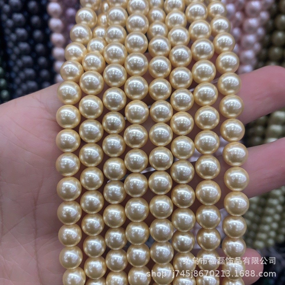 天然深海で皮をむかない貝玉は真珠に匹敵します。