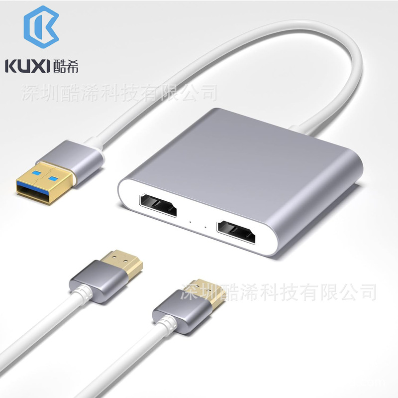 Two-In-One Usba+Usbc to Hdmi+Hdmi+Usb3.0+5V Charging Double-Ended Dragon Cable Docking Station Two-In-One Usba+Usbc to Hdmi+Hdmi+Usb3.0+5V Charging Double-Ended Dragon Cable Docking Station