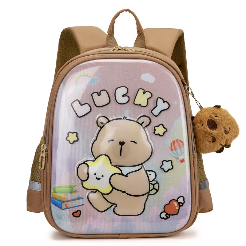 Animación de dibujos animados bolsas escolares ligeras unicornio niña princesa pequeña mochila encantadora mochila de grado 1 - 2