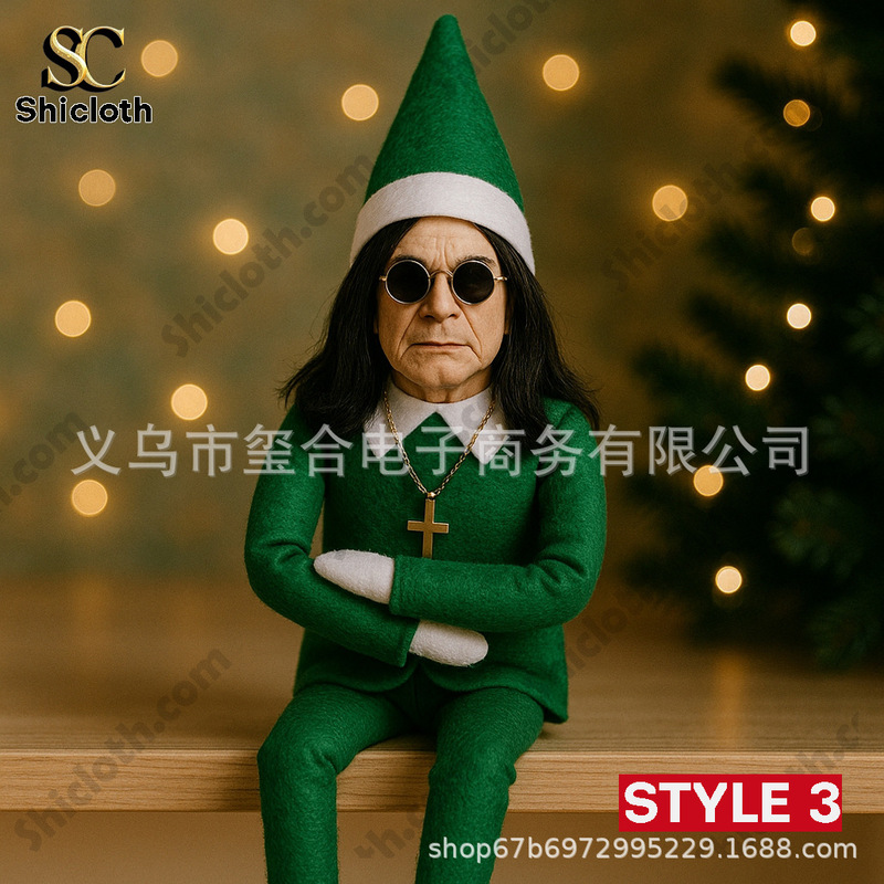 新品Oz Christmas Elf Doll奥兹圣诞精灵娃娃圣诞装饰品摆件道具|undefined
