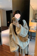 大码胖慵懒风套头针织毛衣女装秋冬2025新款灯笼袖麻花宽松长袖