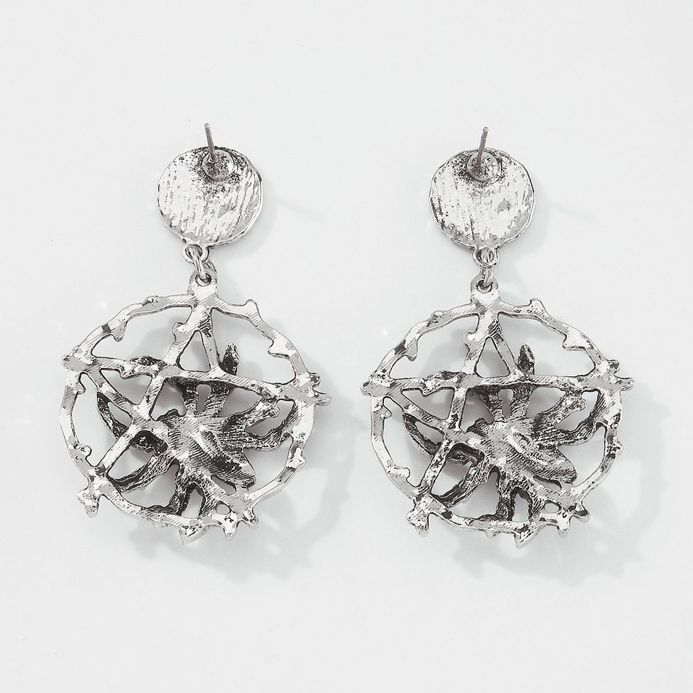 Boucles D&#39;oreilles Araignée Pentagramme De Mode En Gros Nihaojewelry display picture 6