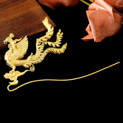 Phoenix Hairpin Girl Ancient Kowloon Nine Phoenix Gilded Xiuhe Headdress Retro Wedding Wedding Phoenix Hairpin Hairpin Material