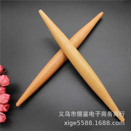 家用榉木双尖擀面杖饺子皮擀面棍厨房包饺子烘焙工具