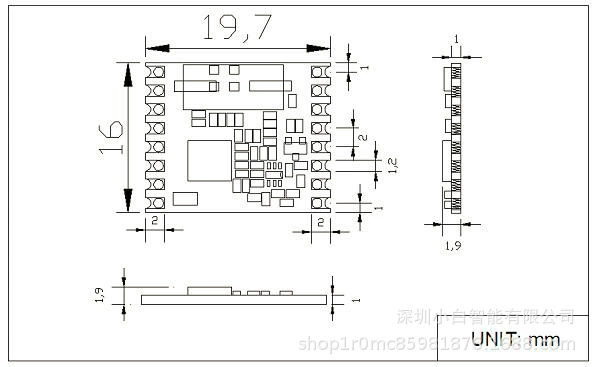 ZSIOT Zhishan SX1231H / RFM69H, FSK двухсторонний коммуникационный модуль, беспроводной модуль связи 915 МГц