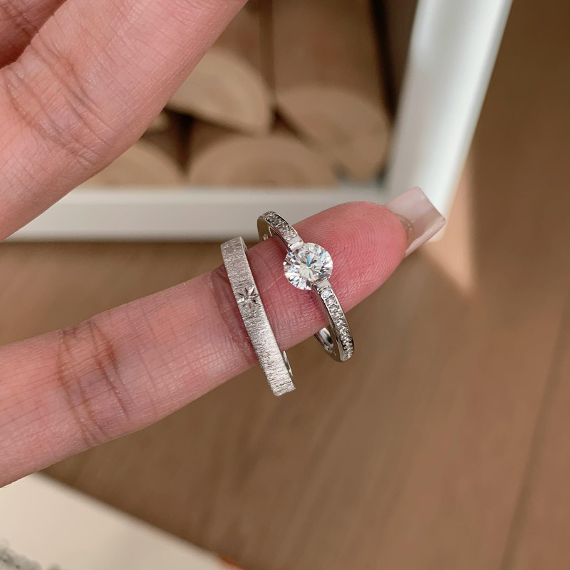 S925纯银悬浮钻水星记戒指女中古风复古轻奢高级感小红书爆款指环|undefined