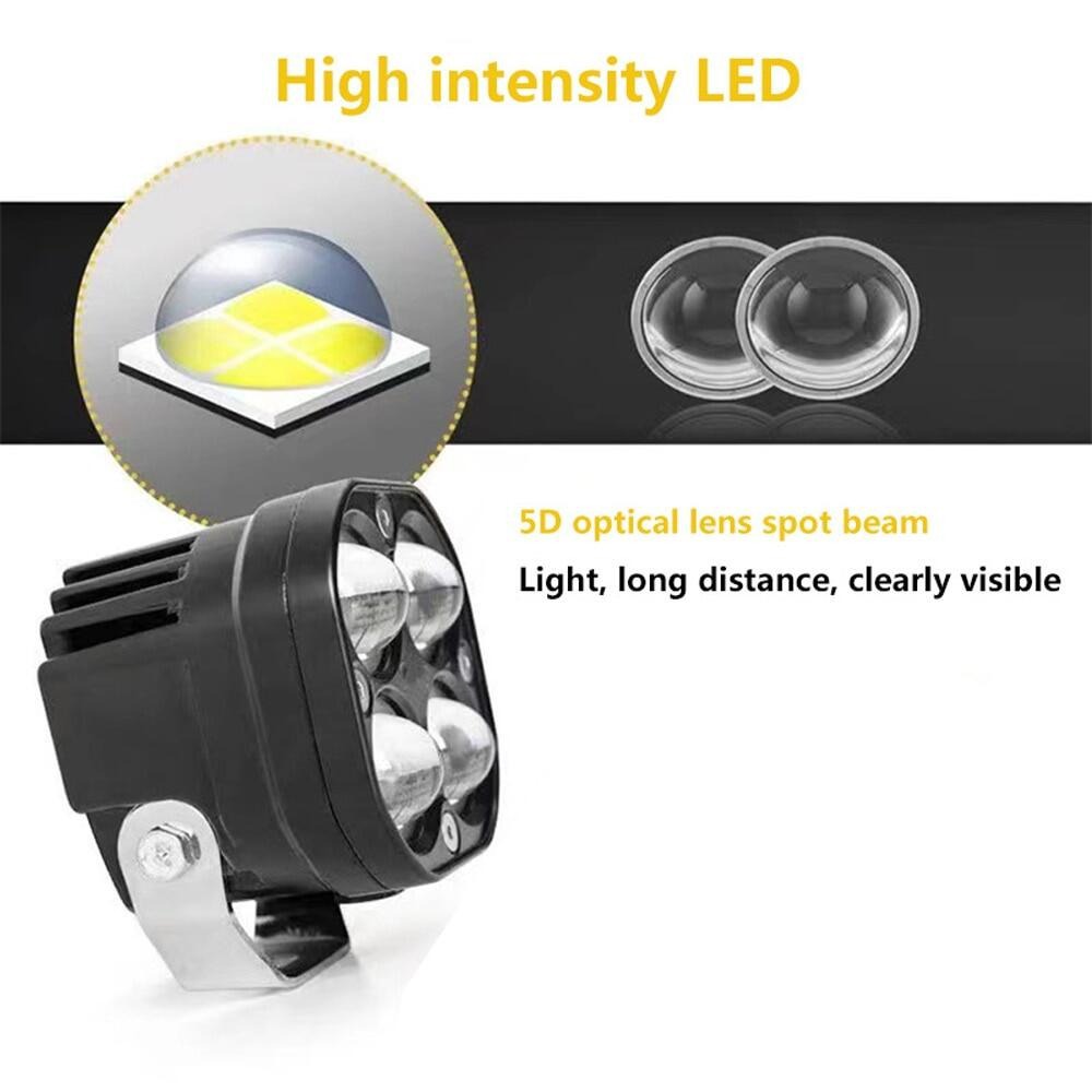 4X4 four-leaf clover motorcycle led spotlight with lens electric car paving auxiliary light battery car car strong light