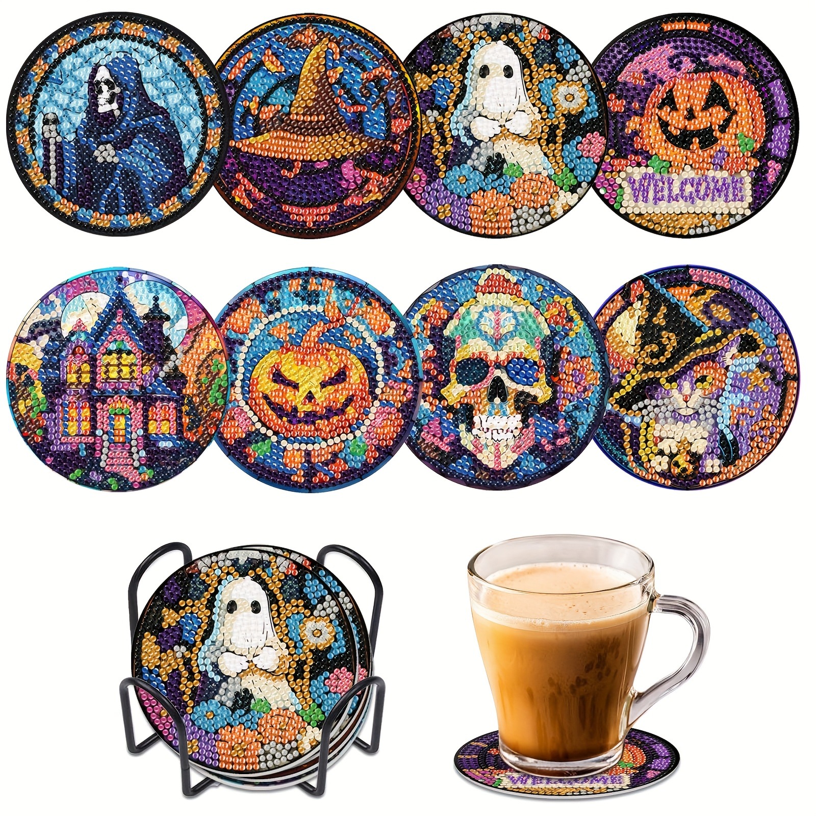 Transfronterizo para 5D pintura de diamantes artística cojín de taza creativo nuevo estilo de animación DIY pintura de diamantes decoración cojín de taza