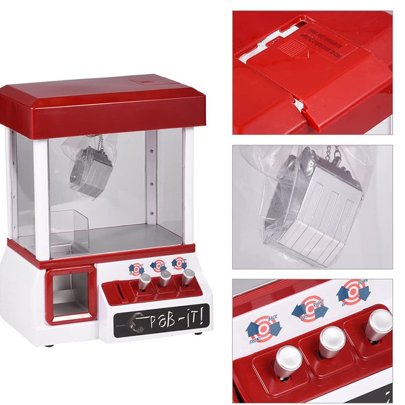 Máquina de agarre de muñecas para niños mini máquina de agarre transfronteriza música gran clip muñeca agarrar moneda máquina de juego juguete al por mayor