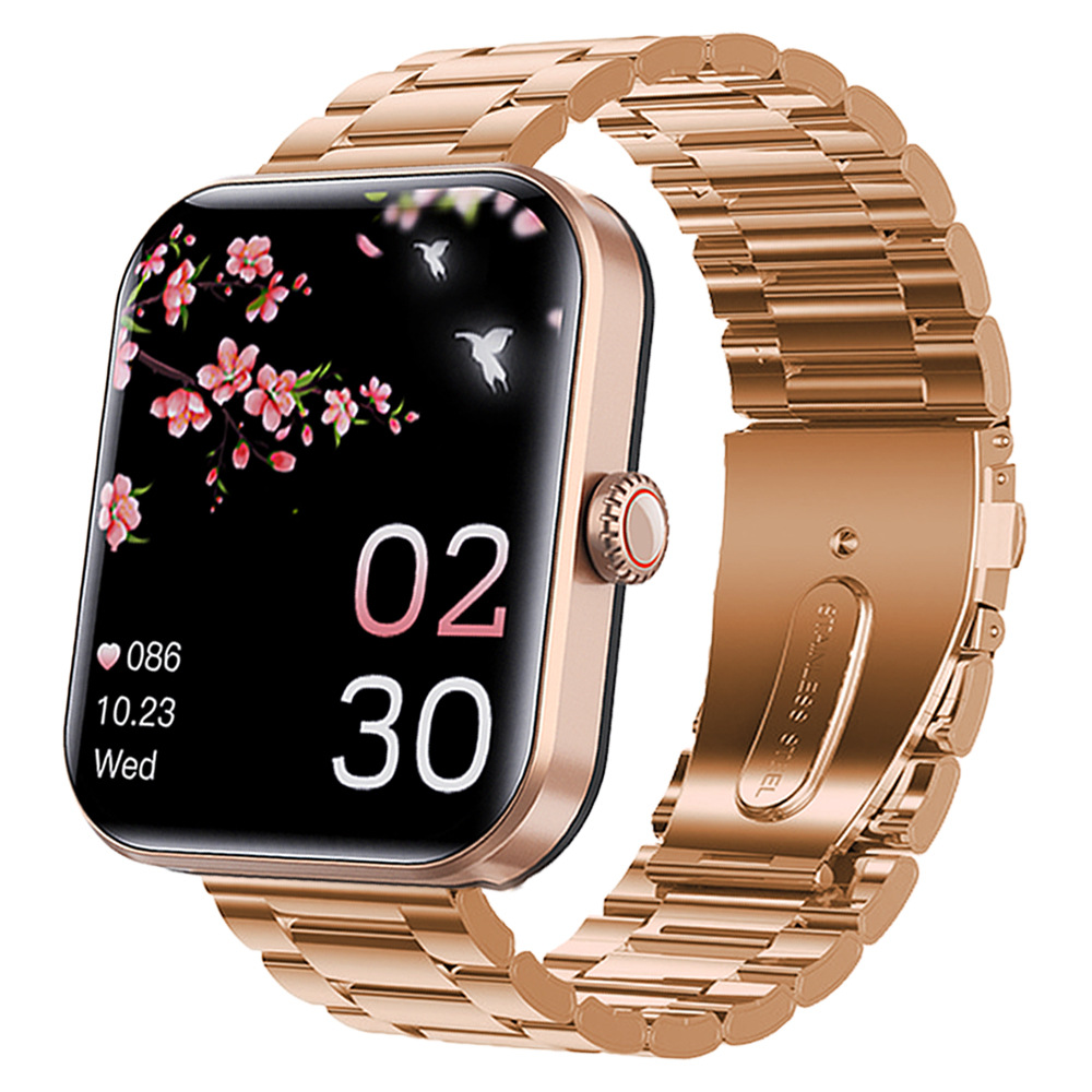 Amazon F57L pulsera deportiva frecuencia cardíaca, control de la presión arterial, información de temperatura corporal, reloj inteligente de medición de glucosa en sangre no invasivo