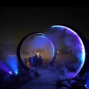 Outdoor Landscape Lighting for Cultural Tourism Night Tours, Space Art Park Scenic Spots, Popular Fog Forest Landscaping Lighting Installation