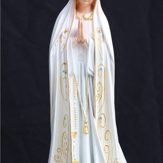 50cm Italia Fátima Virgen María Mirando la Estatua de la Casa de la Iglesia Estatua Decoración Personaje Principal Salón