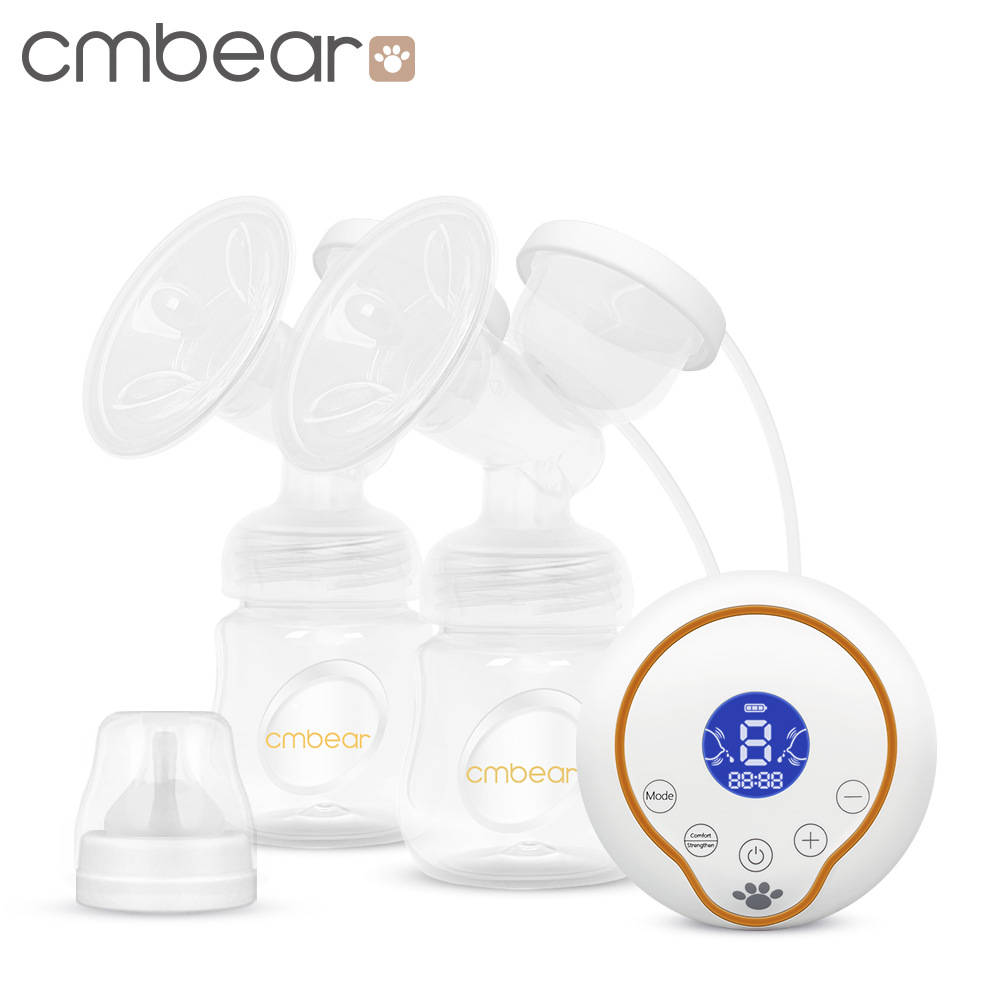 跨境亚马逊 cmbear 电动吸奶器breast pump 双边吸乳器大吸力自动