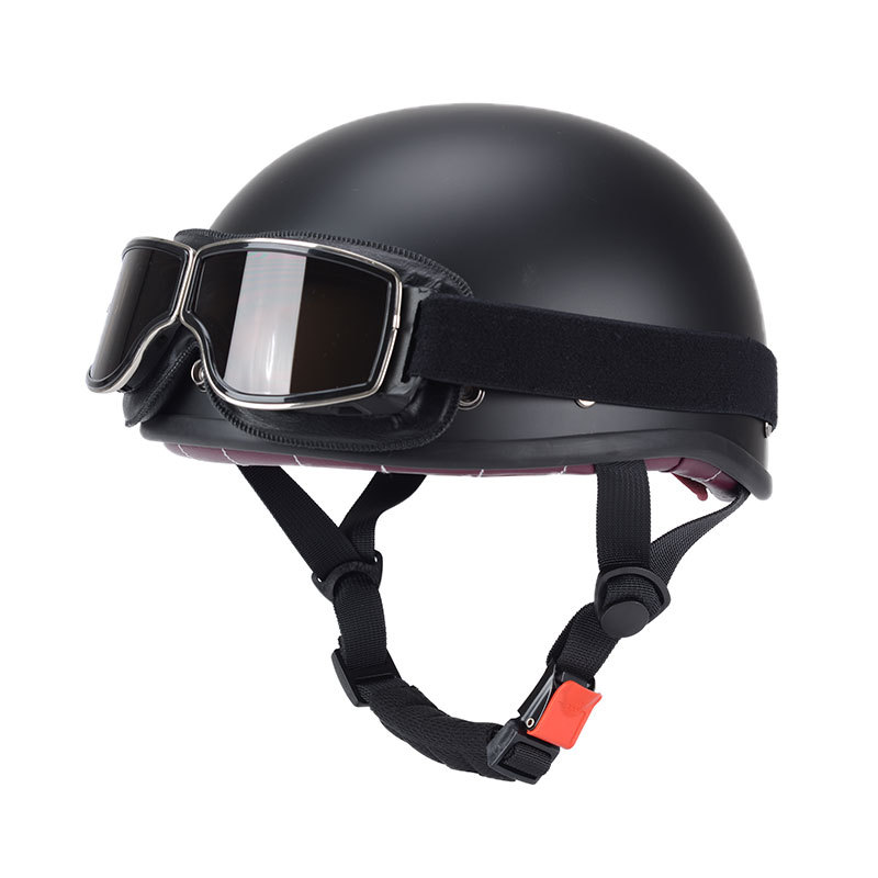 아시아 블랙 + 블랙 가죽 프린스 미러