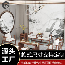 新中式客厅铁艺沙发组合 禅意茶店洽谈沙发椅 办公室会客休闲沙发