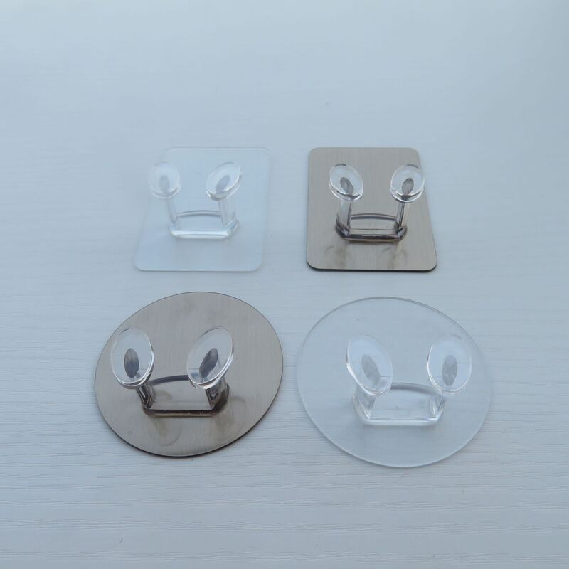 Multifunctional seamless nail-free plug hook kitchen strong adhesive hook power plug data cable fixing hook