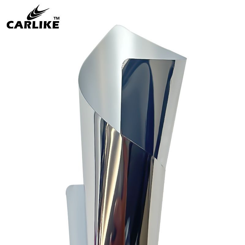 Highly Insulating Silver Light Car Glass Film Office Mirror Reflective Anti-Peep Privacy Glass Sticker Translucent Window Sticker