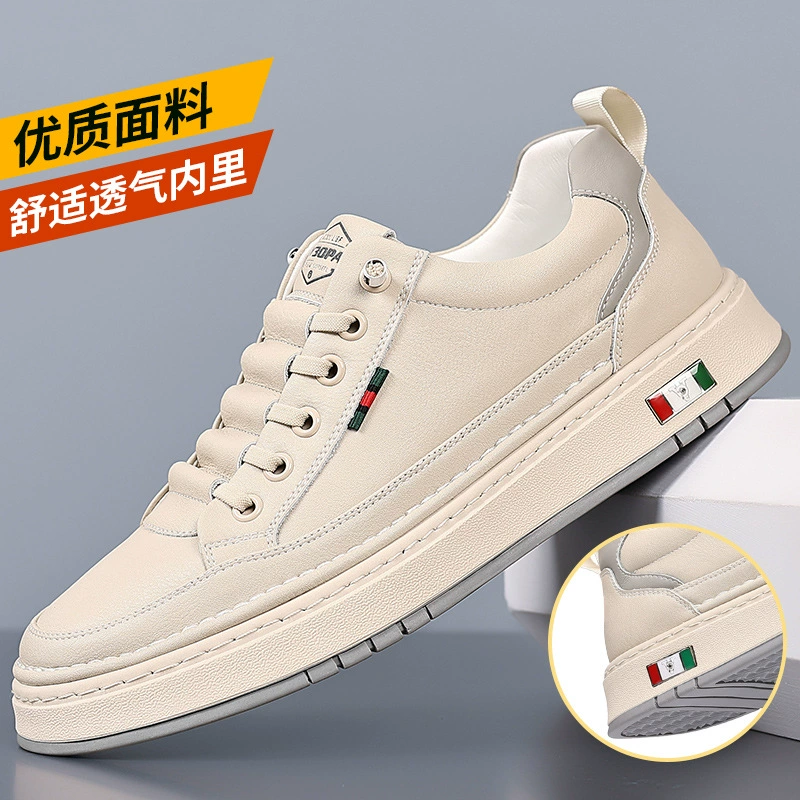 Один педаль новая мужская деловая повседневная кожаная обувь мужская ручная линия воловья молодежная универсальная обувь 7081