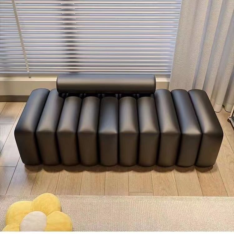 Fábrica directa de puertas de cambio de zapatos taburete nuevo pequeño diseño de casa sala de estar taburete de sofá creativo