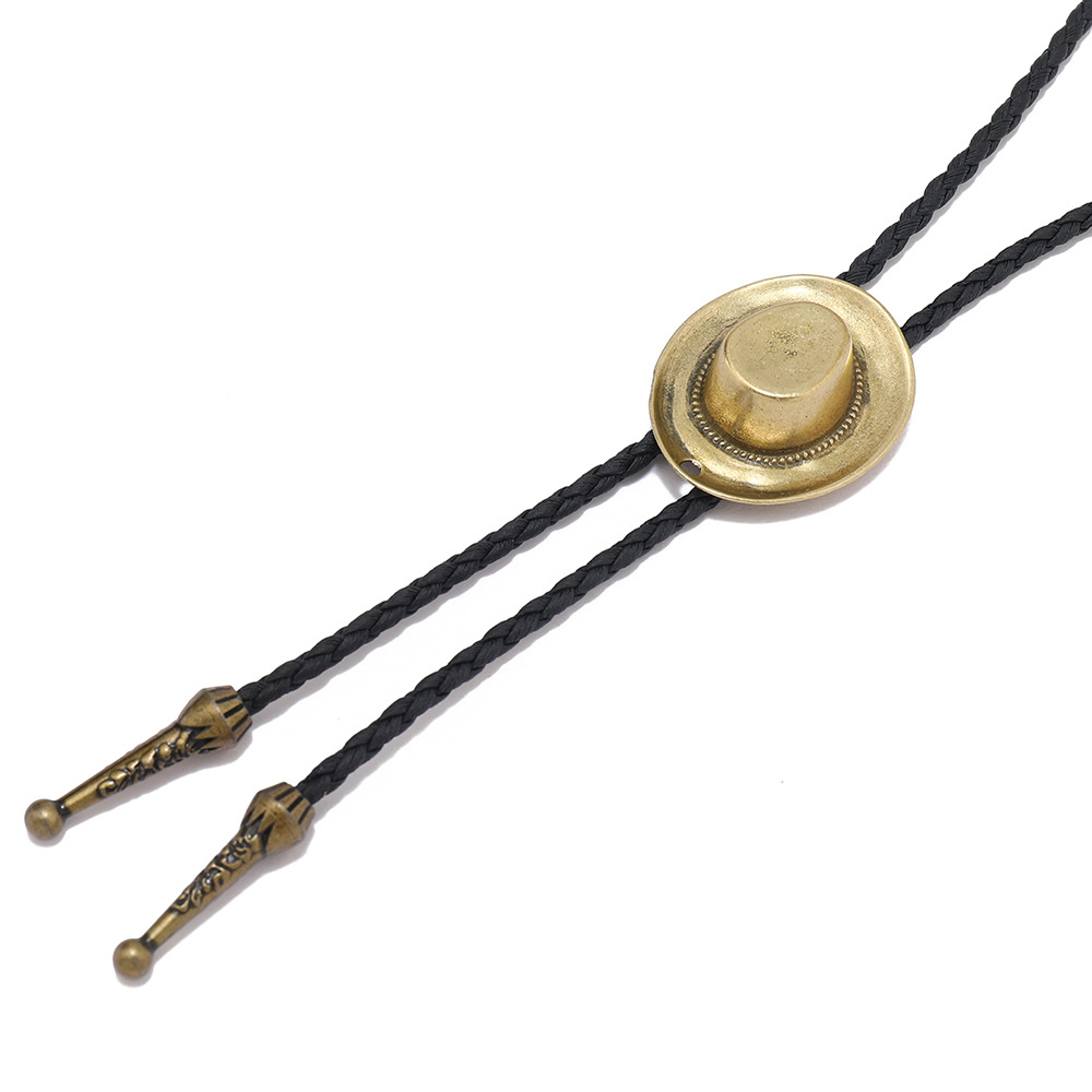 30g Weight Zinc Alloy Pendant Material Necklace Classification Leather Rope Chain Material 1 Piece Quantity Casual Occasion rope, Zinc alloy Material hat Pattern Unisex Gender Retro, Punk Style Retro Punk Hat Rope Zinc Alloy Unisex Necklace 3