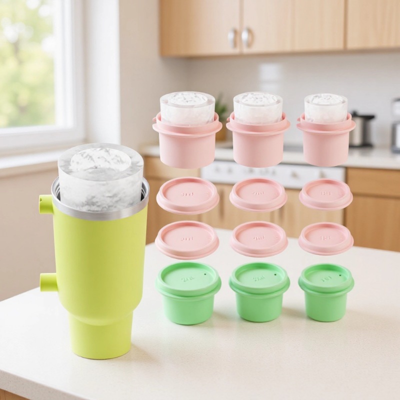 Molde de Silicona para Hielo de Vaso Stanley de Congelación Rápida