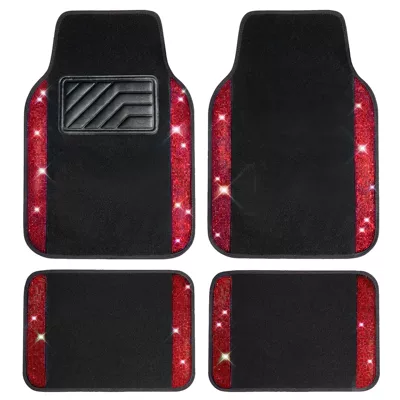 Dirt-Resistant 4-Piece Set, Universal Foot Pad - red