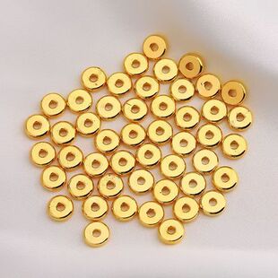 �M��18K�������ɢ���������ɫ��Ƭdiy����Ʒ���6mm���l
