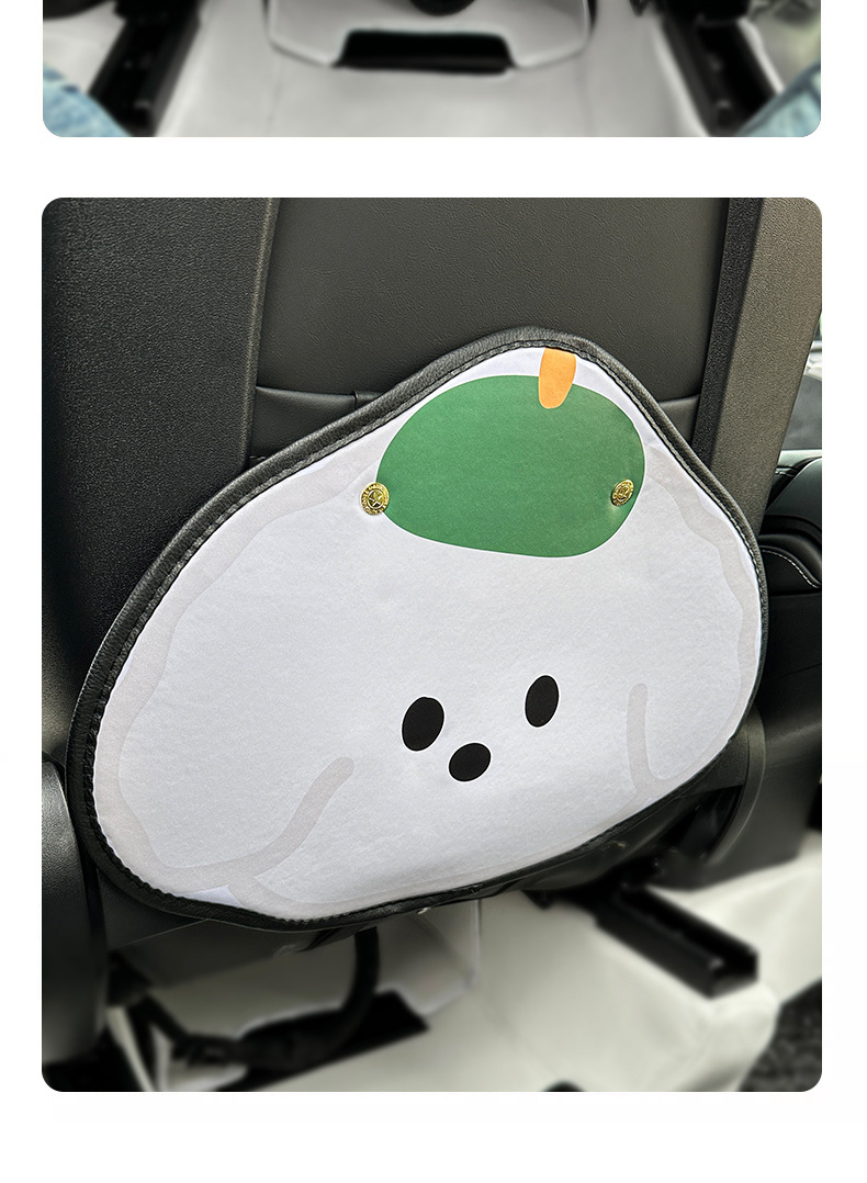 Green Hat Puppy Car Anti-kick Pad Universal Rear Seat Seat Back Anti-dirty Protective Pad Car Rear Seat Protective Pad