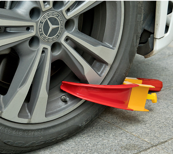 Car Tire Lock, Anti-Pry Lock, Clip-Type Anti-Theft Parking Lock, Cross-Border Exclusive Wheel Lock for Property Management