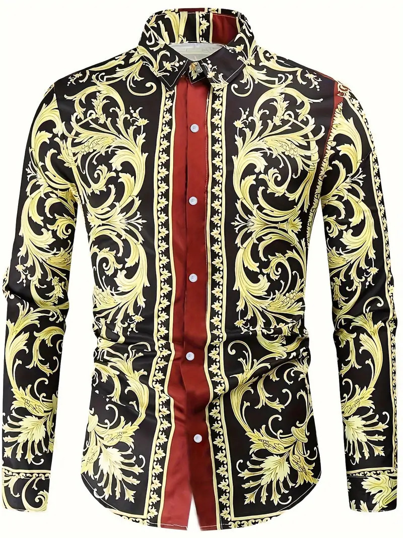 Transfronterizo 2024 nueva moda europea y americana de Amazon, ocio deportivo, moda versátil, camisa de manga larga para hombres MB12