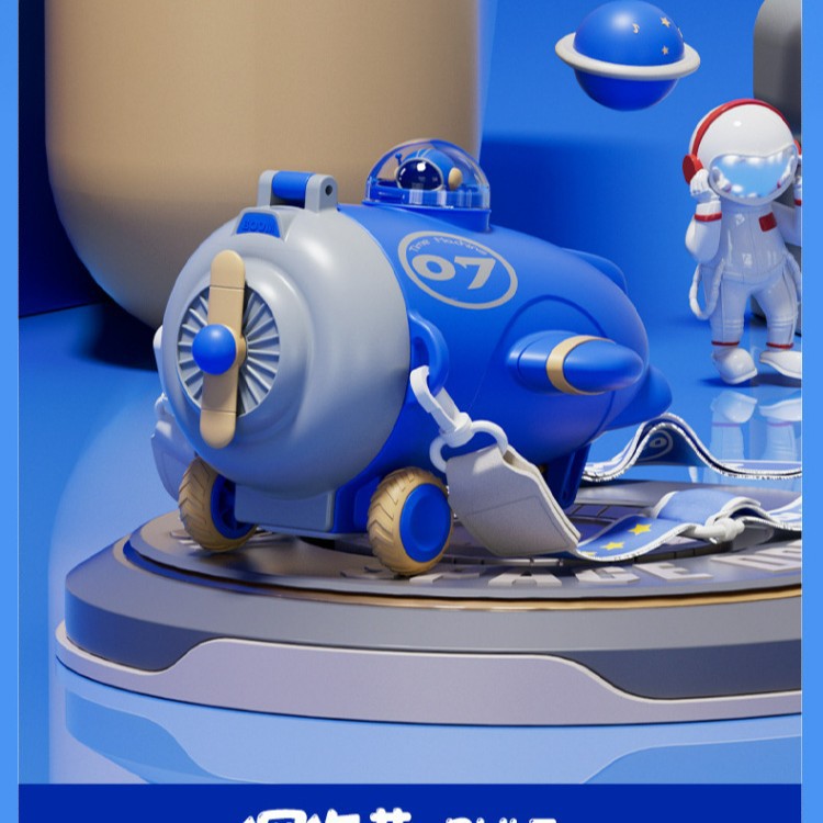 Taza de agua de coche de autobús para bebés de nuevo estilo Taza de paja para niños de alto valor Taza de agua de gran capacidad con tapa elástica portátil para exteriores