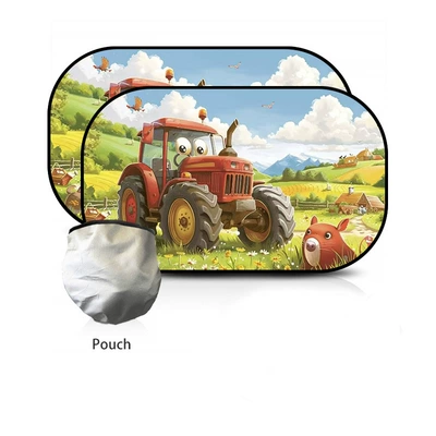 Cartoon Print Car Sunshade, Popular | Sun shade - farm