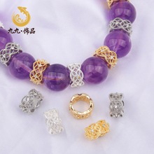 �߱�ɫ�~僽�18K��ɫ΢��ʯ������U�ո���diy�ֹ�����Ʒ���