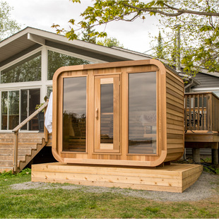 New villa sauna with electric stove