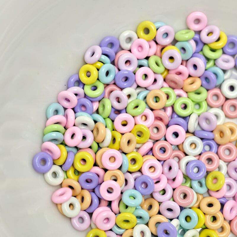 5mm donut spacer bead spacer paint cartoon mobile phone pendant mobile phone chain accessories alloy diy accessories cute