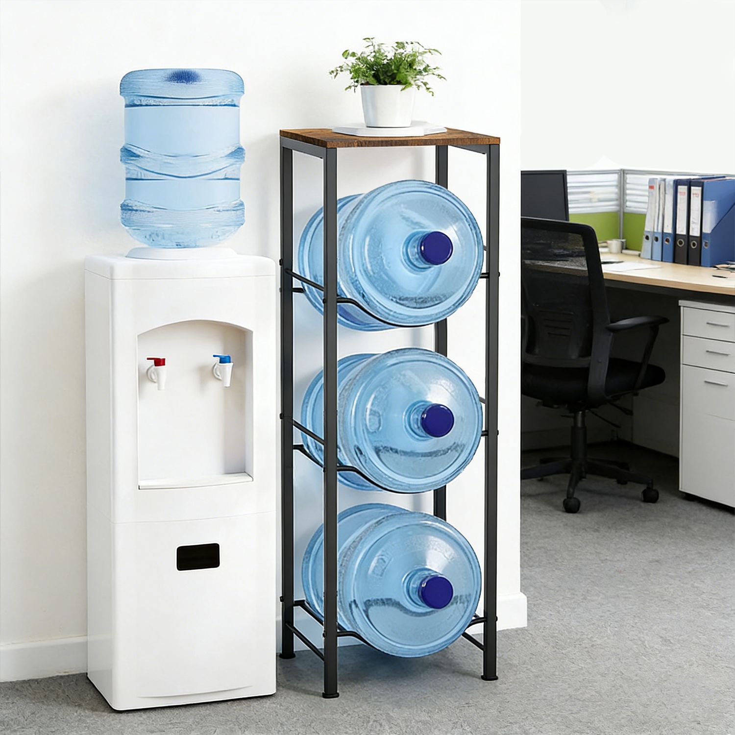 Cross-Border Direct Supply of Water Bottle Racks for Home and Office Use, Storage Racks, Floor-Standing Iron Water Bottle Racks