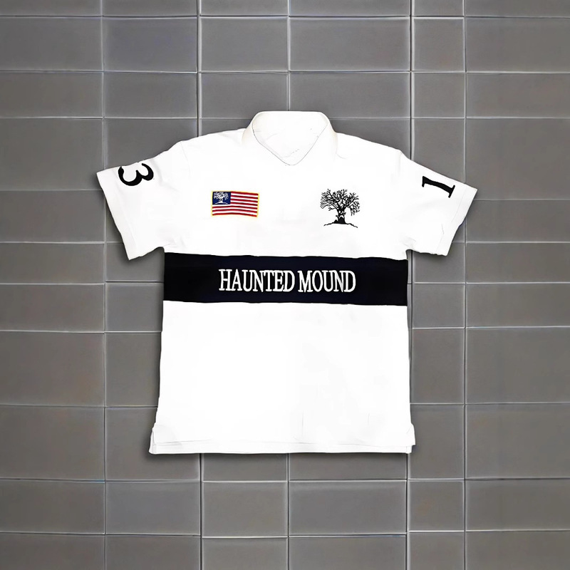 2025 3D New European and American Cross-Border Summer Stereo Embroider Pattern Men's and Women's Polo Collar Casual Outdoor Sports Tops