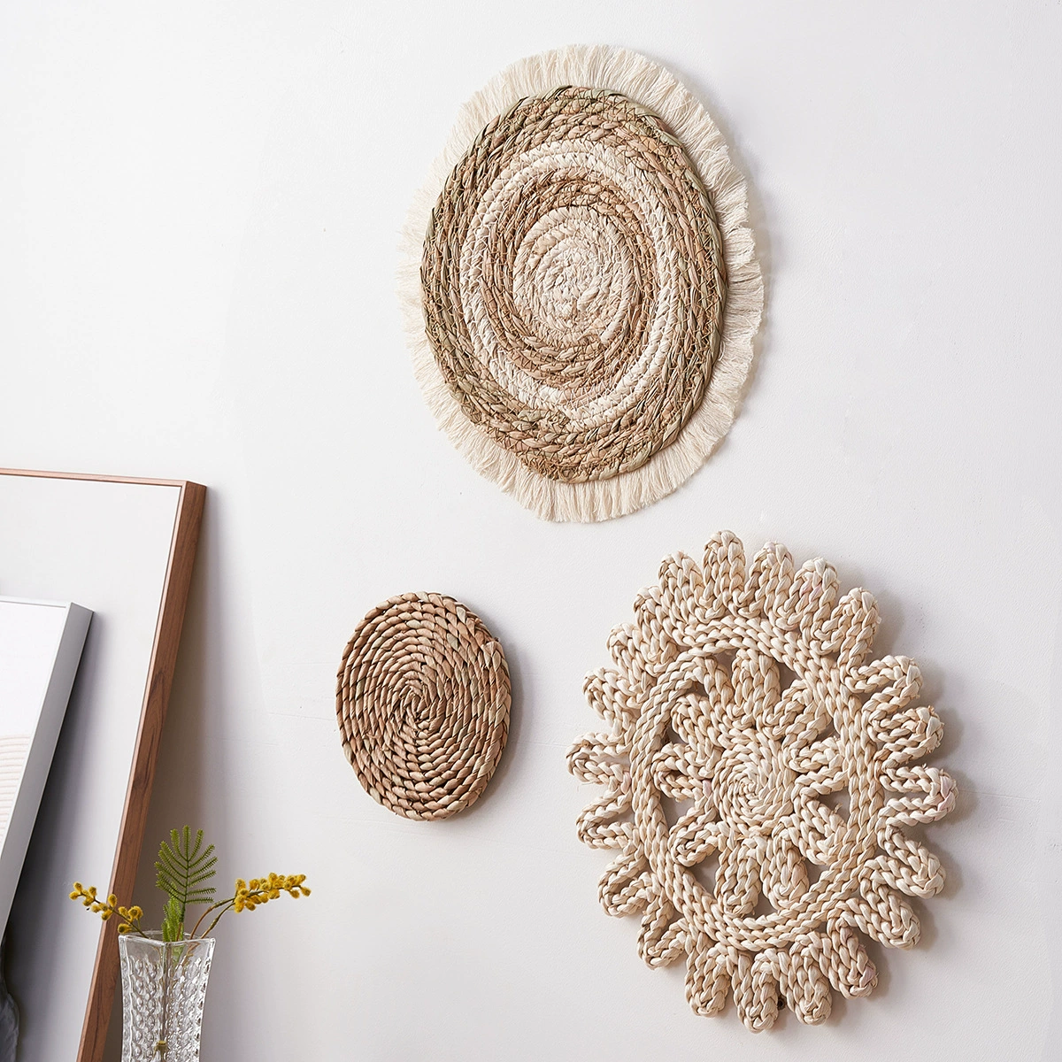 Трансграничные кисточки с плетением травы настенные украшения из травы ручной работы