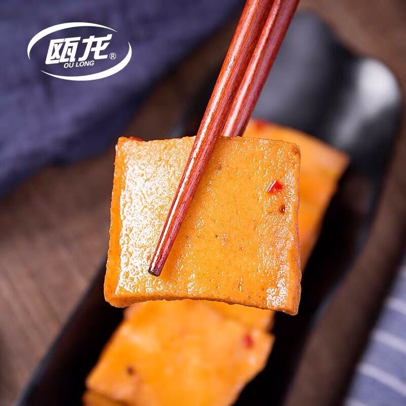 Wulong Fish Tofu 240g Five-Spice Spicy Snack Wenzhou Fish Tofu Mini Packaging Snack Fish Board Burned Fish Paste Product