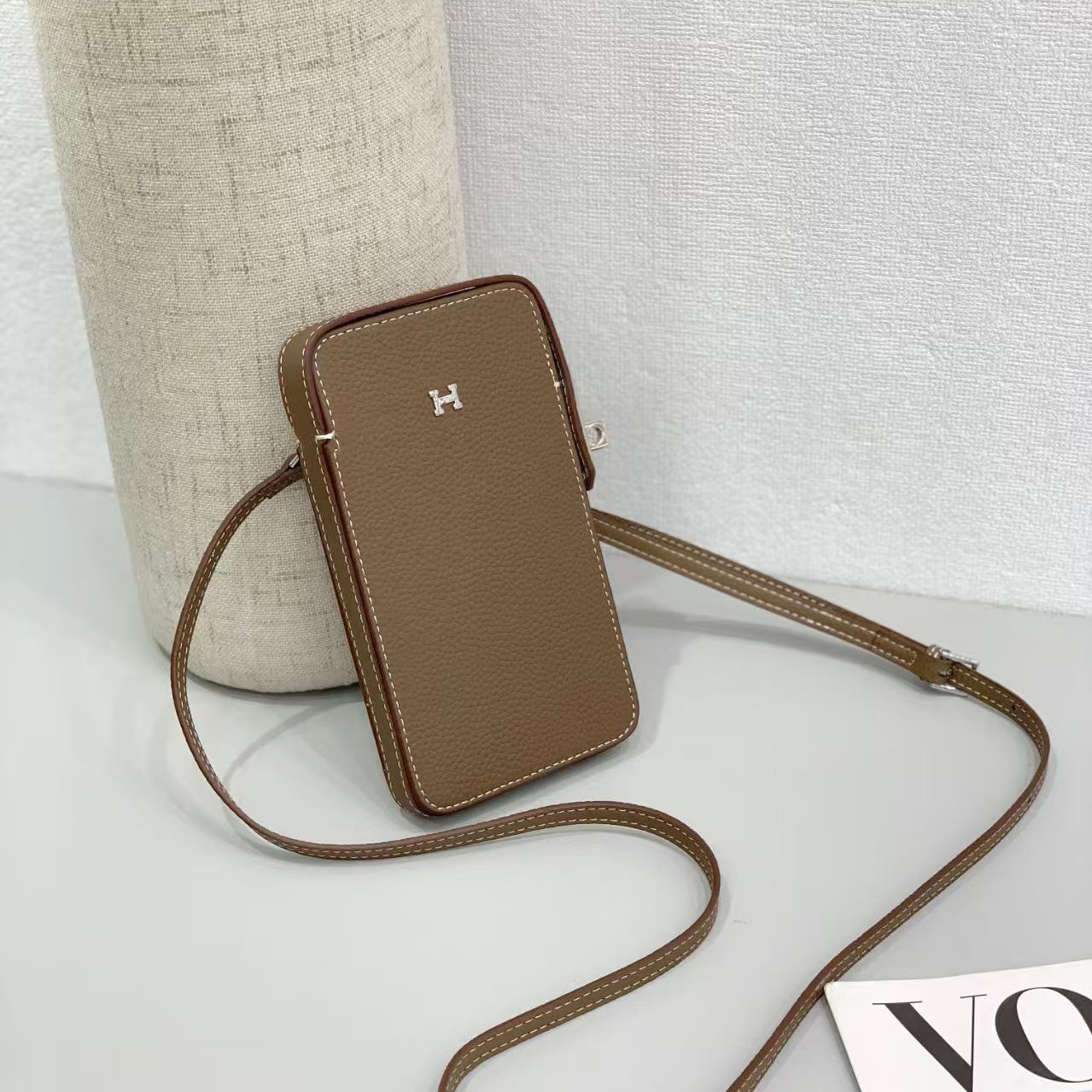 탑 레이어 Cowhide 여성의 크로스 바디 백 휴대 전화 가방 여성의 2025 새로운 틈새 정품 가죽 여성 가방 다기능 동전 지갑 작은