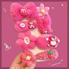 Demi-season children's cartoon hairgrip, cute strawberry, plush hairpins, no hair damage