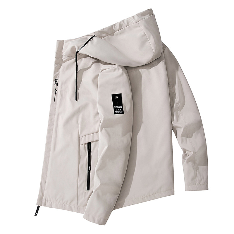 Herren Herbstjacke Mit Kapuze Leichte Freizeitjacke Für Herren_voghion.com