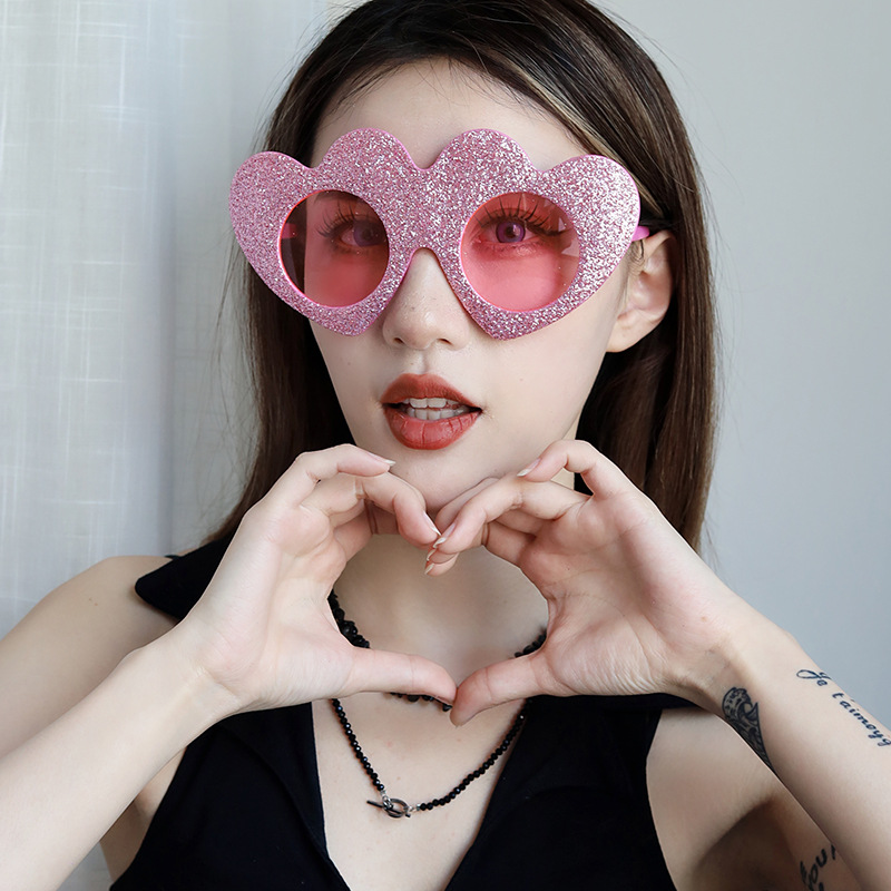 Gafas Decorativas de Corazón para San Valentín de Plástico ABS para Fiestas y Celebraciones