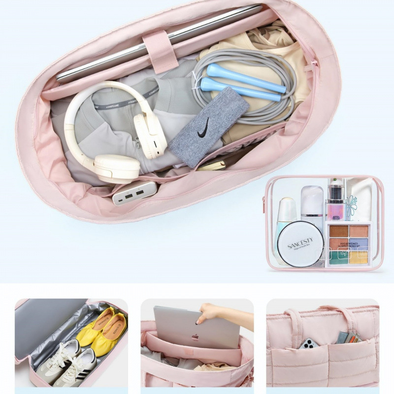 Bolsa de viaje portátil plegable de gran capacidad spot transfronterizo, bolsa de ejercicios multifuncional para viajes al aire libre