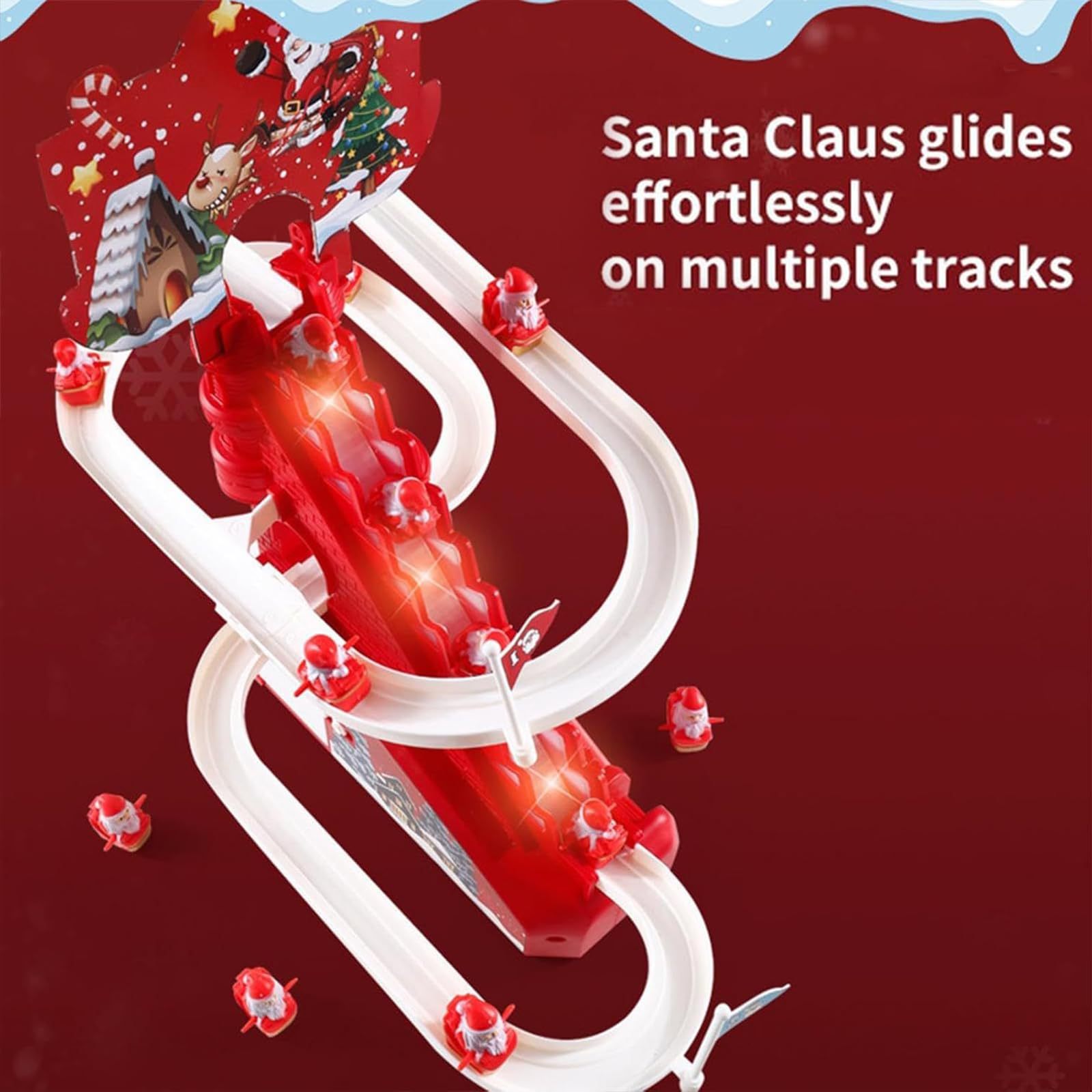 Amazon mini escalera de Navidad juguetes para bebés trepar pistas para niños tobogan eléctrico juguetes de educación temprana puzzle