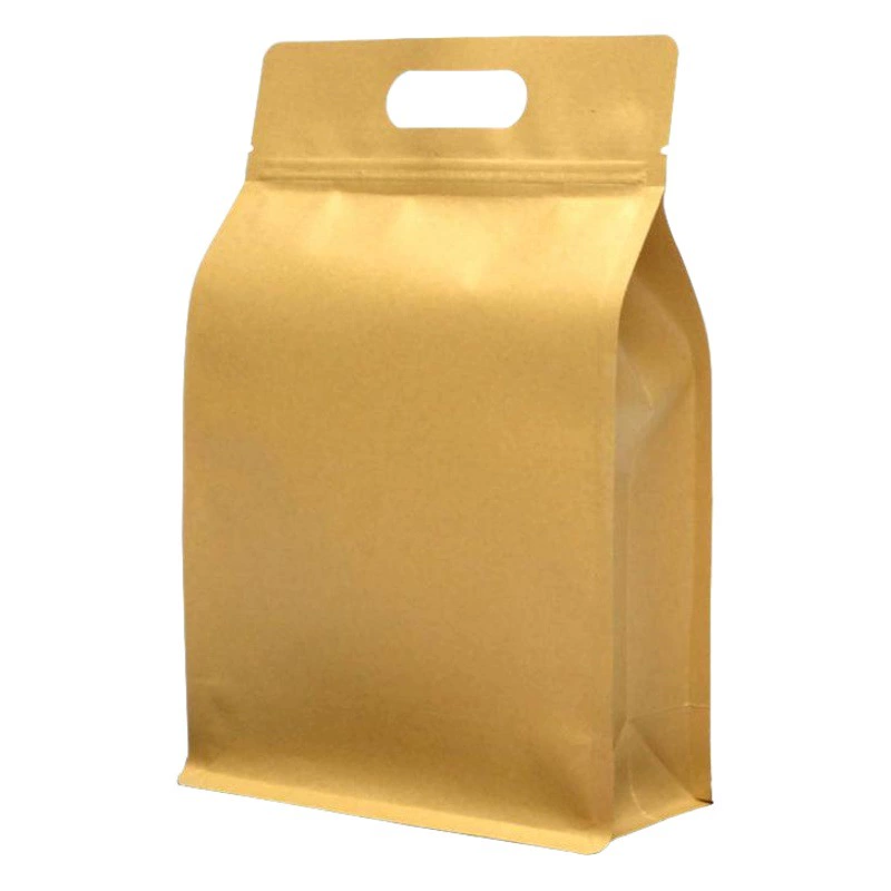 Сумка из крафт-бумаги орехи сухофрукты чай на молнии Пакет утолщенная алюминиевая фольга восьмисторонний герметичный пакет подарочная упаковка пакет