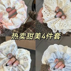 春の髪ひもフランスレース学院風甘美な髪輪女性ins百合洋気大腸髪輪アクセサリー