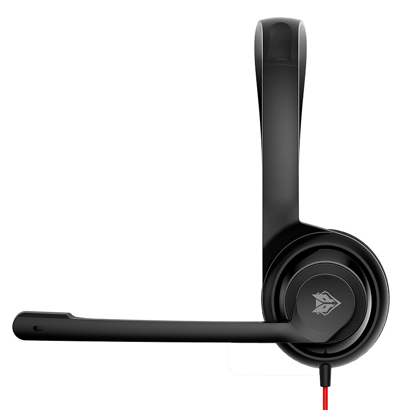 NUBWO/WolfBoss HW02 Unilateral Lightweight Wired Communication Headset Desktop Office Headset