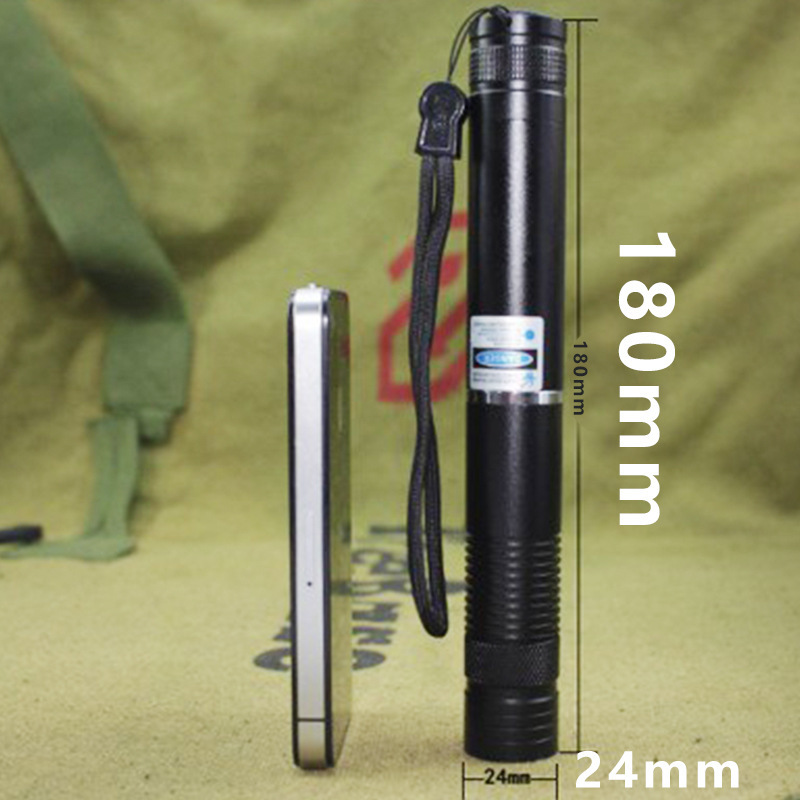 B008ハイパワー450nm純ブルーレイ8w遠射レーザー鞭強光懐中電灯防身指星ラジウムランプ|undefined