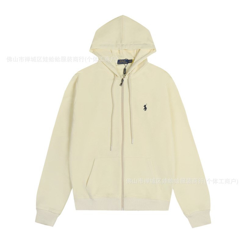 跨境专供潮牌加厚POLO马球休闲套装情侣纯棉小马标开衫连帽卫衣RL|undefined